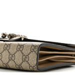 GG Supreme Monogram Mini Dionysus Chain Wallet Beige Taupe