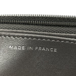 Lambskin Crystal Quilted Wallet On Chain WOC Grey