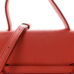 Grained Calfskin Nano Belt Bag Coral