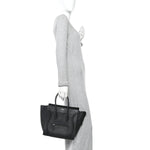 Drummed Calfskin Micro Luggage Black