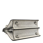 Iridescent Crystal Vitello Laminato Suede FF Petite Peekaboo I SEE U Satchel Cappuccino