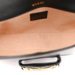 Azalea Calfskin Small Horsebit 1955 Chain Shoulder Bag Black