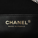 Calfskin Quilted Small Camera Case Black