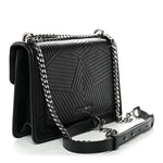 Quilted Nappa Smooth Calfskin Serpenti Forever Diamond Blast Shoulder Bag Black