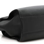 Matte Grained Calfskin Marlo 17 Black