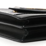 Calfskin Crocodile Embossed Gaby Satchel Black