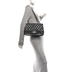 Lambskin Quilted Jumbo Single Flap Grey