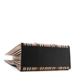 E-Canvas Stripe Book Tote Tan Archive Beige