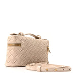 Suede Intrecciato Bang Bang Vanity Case Ecru