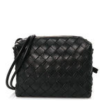 Nappa Intrecciato Mini Loop Camera Bag Black
