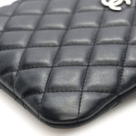 Lambskin Quilted Crossbody Bag Black