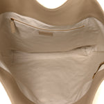 Nubuck Suede Quilted Maxi Icare Shopping Tote Beige