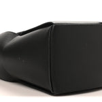 Grained Calfskin Maxi Intrecciato Medium Arco Tote Black