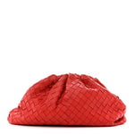 Nappa Maxi Intrecciato The Pouch Oversized Clutch Bright Red