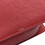 Caviar Quilted Medium Boy Flap Red