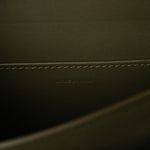 Box Calfskin Teen Classic Box Flap Bag Dark Olive
