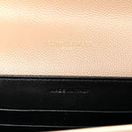 Grain De Poudre Monogram Cassandra Chain Wallet Dark Beige
