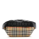 Nylon Vintage Check Sonny Bum Bag Archive Beige Black