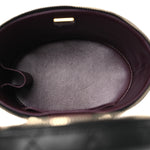 Caviar Quilted Top Handle Vanity Case Black
