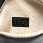 Piuma Calfskin Jumbo GG Embossed Small Belt Bag Black