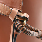 Calfskin Gate Bucket Bag Brown