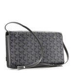 Goyardine Monte Carlo Bois Clutch With Strap Gray