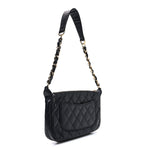 Caviar Quilted Timeless CC Shoulder Bag Black