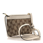 Monogram GG Heart Charm Crossbody Pochette White