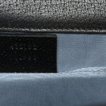Grained Calfskin Bee Star Small Padlock Shoulder Bag Black