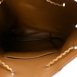 Suede Pochon Shoulder Bag Caramel Cognac