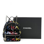 Sequin Lambskin CC Backpack Black Red Blue Yellow