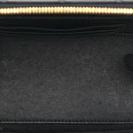 Lambskin Enamel Quilted Small Coco Hearts Vanity Case With Chain Black