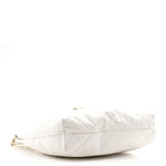 Shiny Calfskin Quilted Small Chanel 22 White