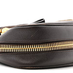 Grained Calfskin Medium Jennifer Crossbody Bag Brown