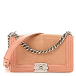 Galuchat Stingray Medium Boy Flap Pink
