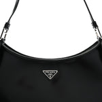 Spazzolato Cleo Shoulder Bag Black