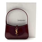 Patent Calfskin Le 5 A 7 Mini Hobo Red Grenat