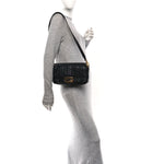 Nappa FF 1974 Embossed Baguette Black