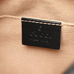 Calfskin Matelasse Small GG Marmont Chain Shoulder Bag Black