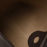 Grained Calfskin Small Bale Bag Dark Brown