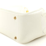 Taurillon Clemence Mini Lindy 20 New White