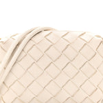 Nappa Intrecciato Candy Loop Camera Bag White