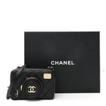 Lambskin Quilted Coco Click Bag Black