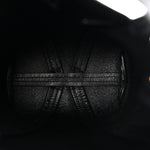 Grained Calfskin Small Spin Tote Black