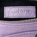 Extra Supple Calfskin Crocodile Embossed Le Cagole Shoulder Bag XS Lilac