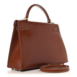 Veau Grain Lisse Kelly Sellier 32 Noisette