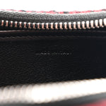 Wool Tartan Medium Ava Triomphe Shoulder Bag Red Black