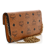 Visetos Studded Patricia Wallet On Chain Cognac
