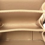 Lambskin Metal Quilted Extra Mini Vanity Case With Chain Black Gold