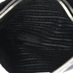 Re-Nylon Saffiano Re-Edition 2000 Double Zip Crossbody Bag Black